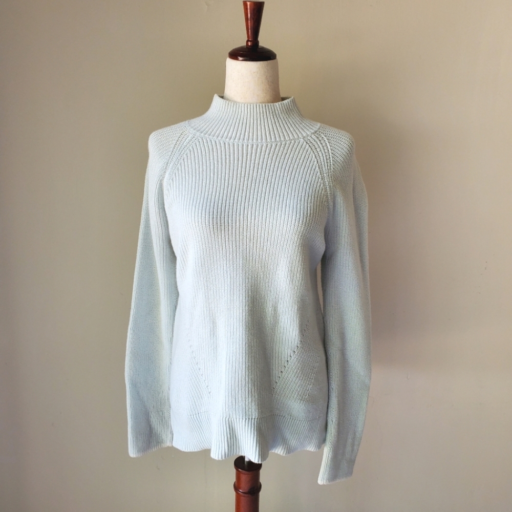 GAP Light Blue Tunic Sweater Large Pastel Gap For Good